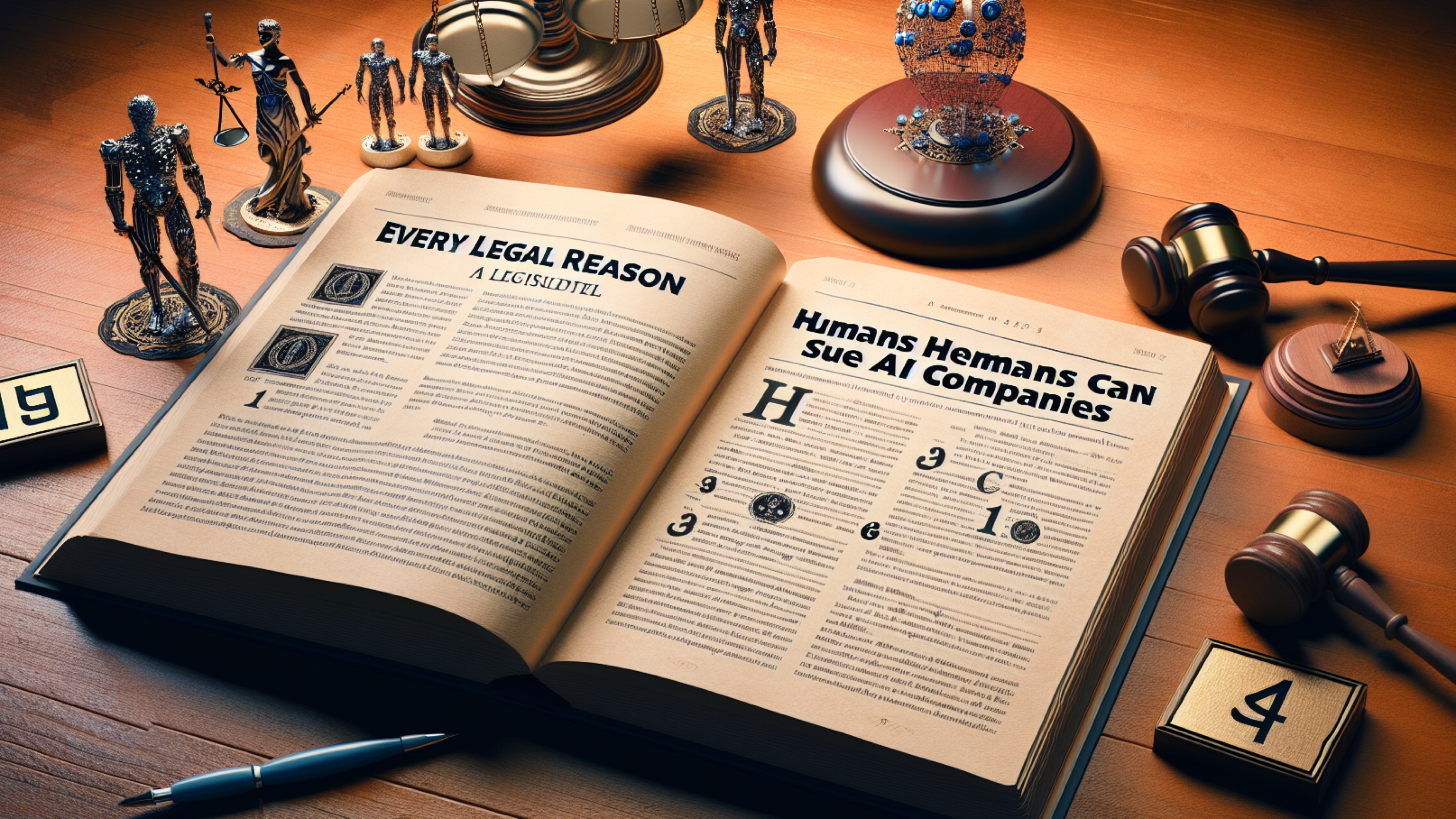 Every Legal Reason Humans Can Actually Sue AI Companies