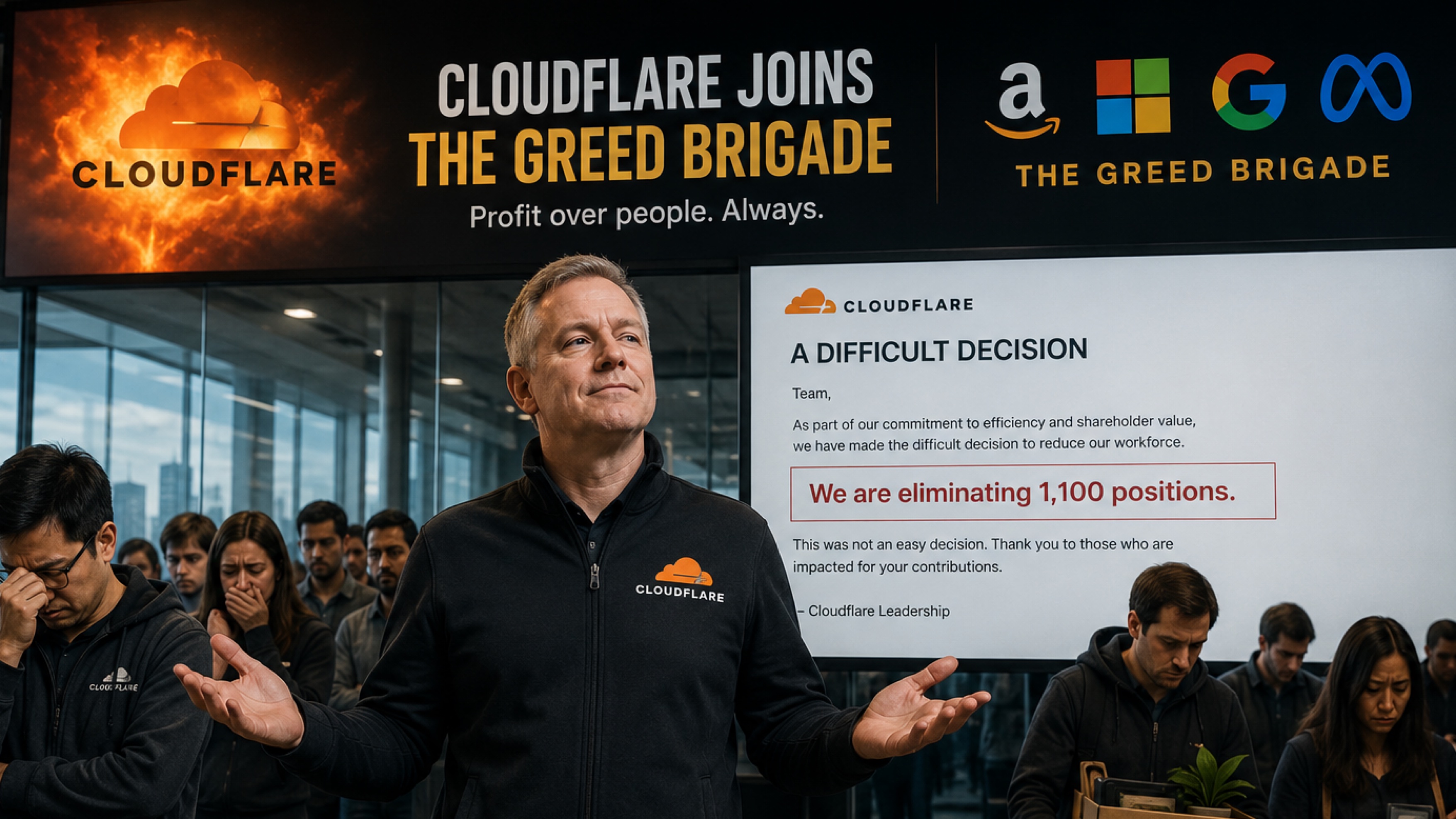 Cloudflare Fires 1,100 to Fund AI Bet