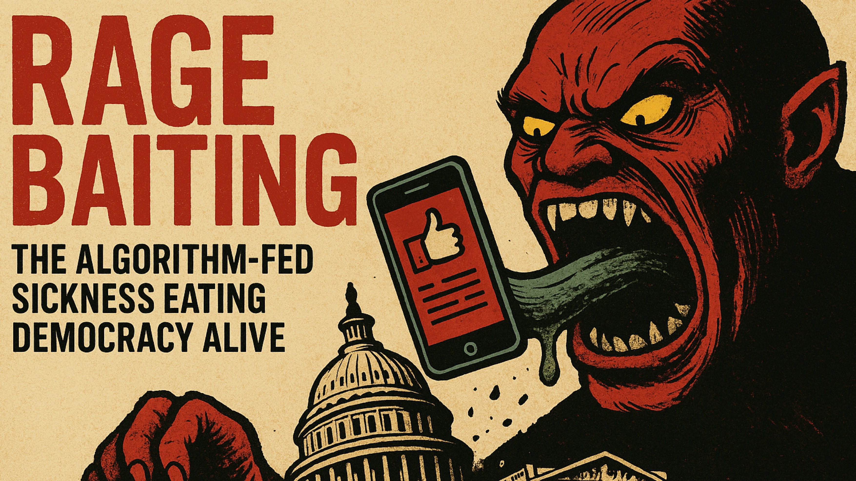 Rage Baiting: The Algorithm-Fed Sickness Eating Democracy Alive